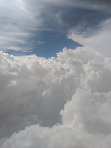 clouds from 30 thousand feet