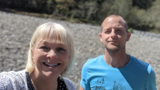 Daniel and Donna on the Beach