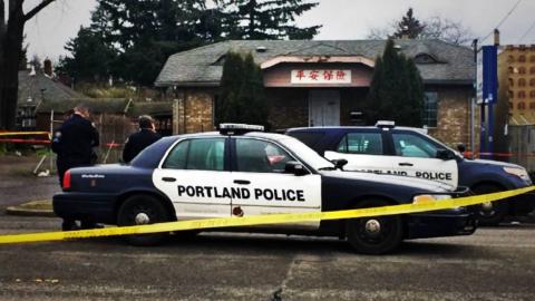 Police action in SE Portland
